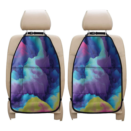 Colorful Cloud Print Car Seat Organizers