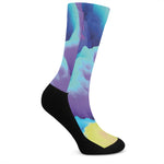Colorful Cloud Print Crew Socks