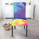 Colorful Cloud Print Dining Chair Slipcover