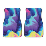 Colorful Cloud Print Front Car Floor Mats