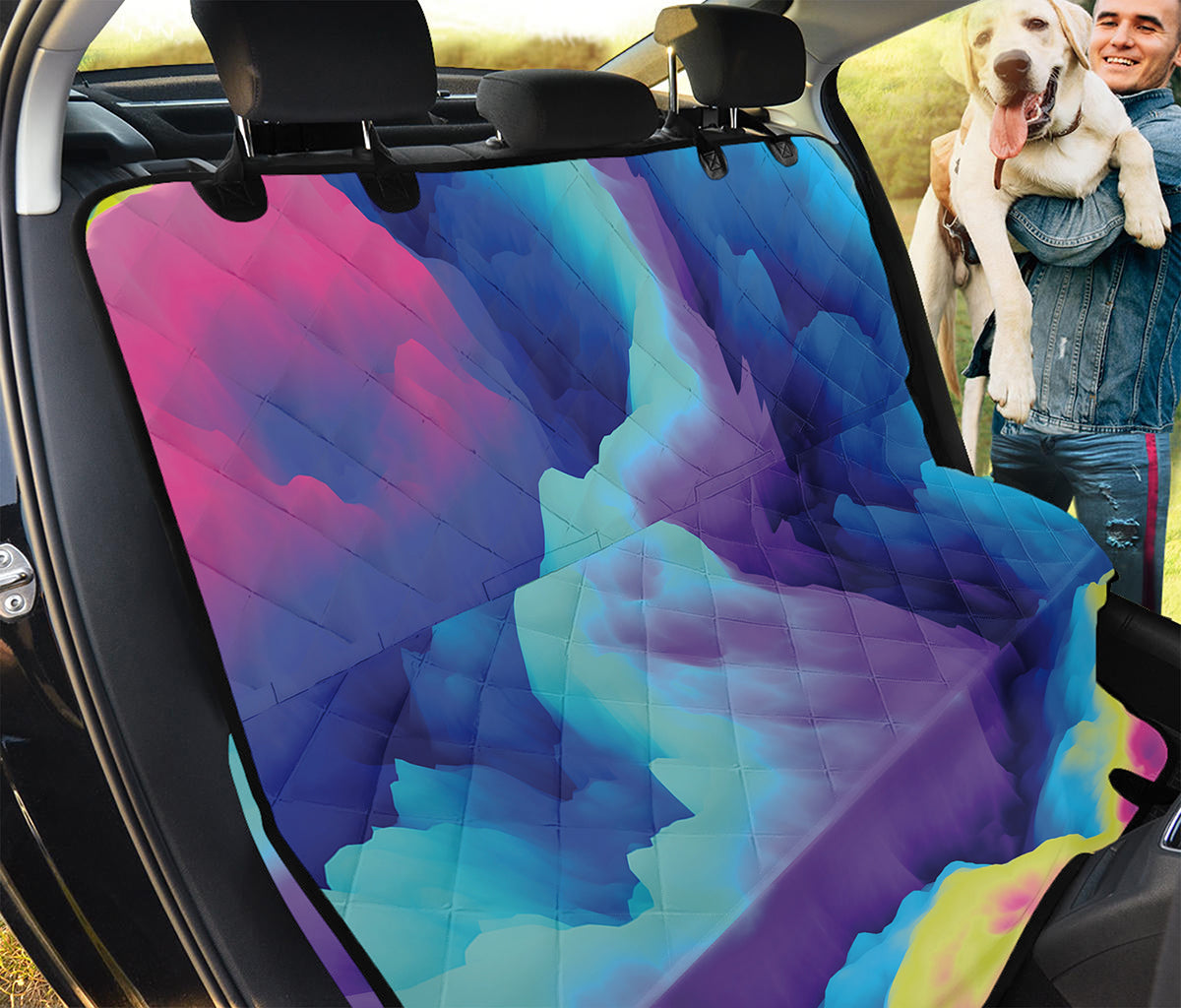 Colorful Cloud Print Pet Car Back Seat Cover
