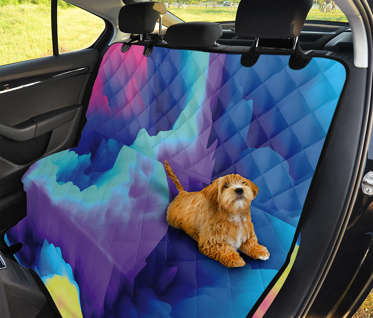 Colorful Cloud Print Pet Car Back Seat Cover