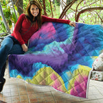 Colorful Cloud Print Quilt