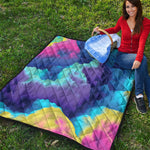 Colorful Cloud Print Quilt