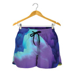 Colorful Cloud Print Women's Shorts