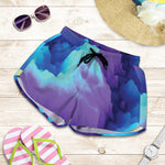 Colorful Cloud Print Women's Shorts