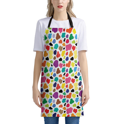 Colorful Cow Pattern Print Apron