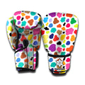 Colorful Cow Pattern Print Boxing Gloves