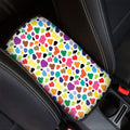 Colorful Cow Pattern Print Car Center Console Cover