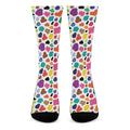 Colorful Cow Pattern Print Crew Socks