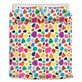 Colorful Cow Pattern Print Duvet Cover Bedding Set