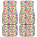 Colorful Cow Pattern Print Front and Back Car Floor Mats