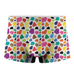Colorful Cow Pattern Print Men's Boxer Briefs