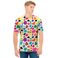 Colorful Cow Pattern Print Men's T-Shirt