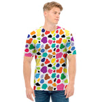 Colorful Cow Pattern Print Men's T-Shirt