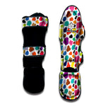 Colorful Cow Pattern Print Muay Thai Shin Guard