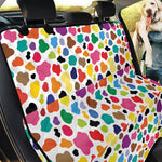 Colorful Cow Pattern Print Pet Car Back Seat Cover