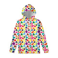 Colorful Cow Pattern Print Pullover Hoodie