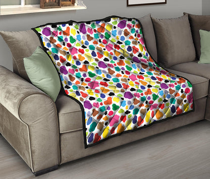 Colorful Cow Pattern Print Quilt