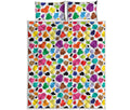 Colorful Cow Pattern Print Quilt Bed Set