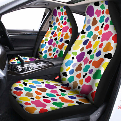 Colorful Cow Pattern Print Universal Fit Car Seat Covers