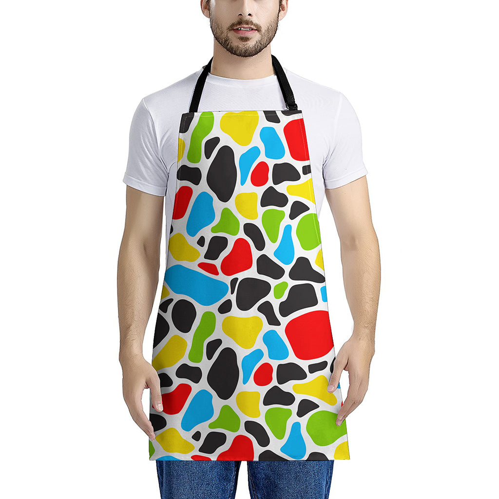 Colorful Cow Print Apron