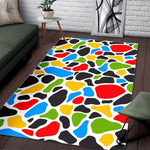 Colorful Cow Print Area Rug GearFrost