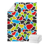 Colorful Cow Print Blanket