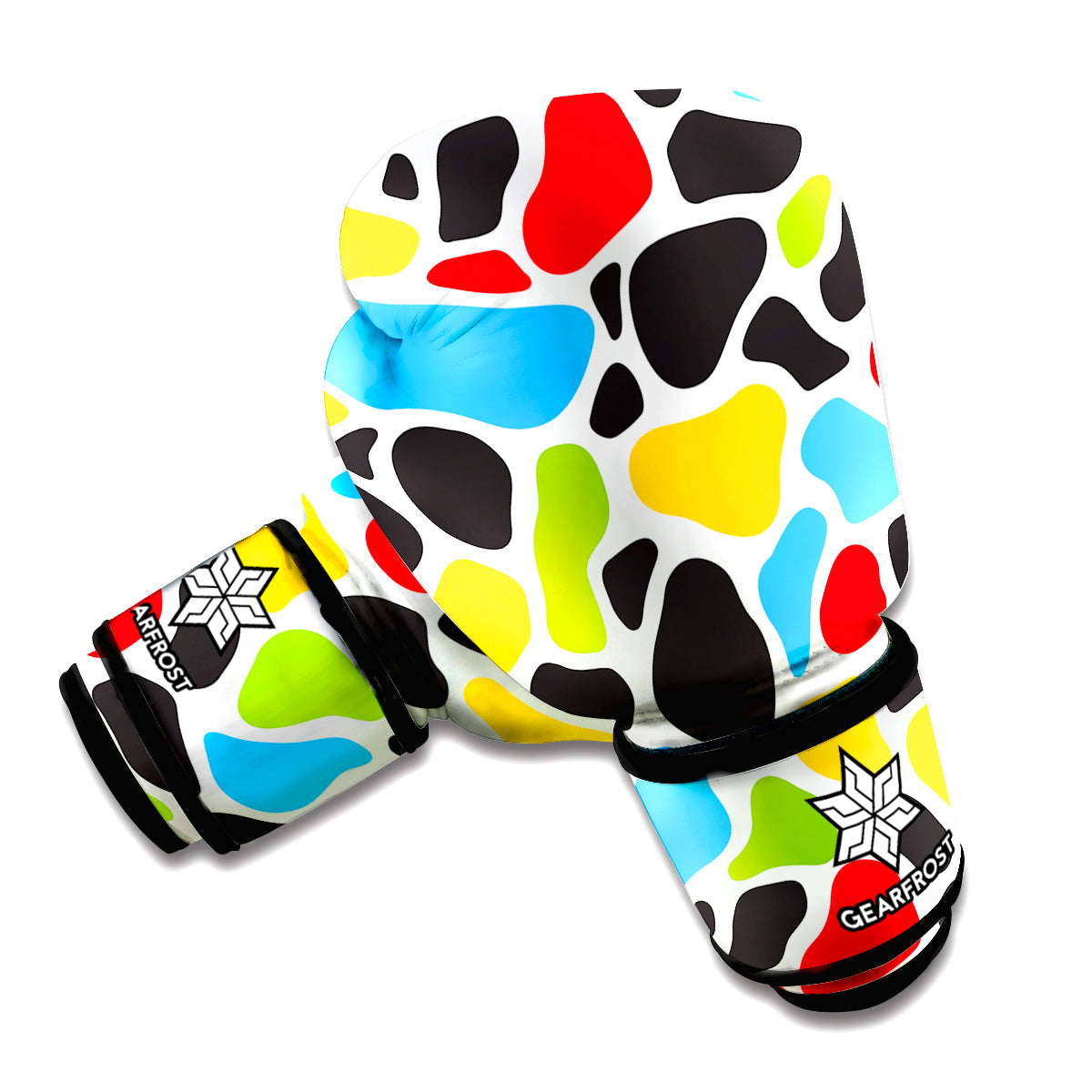 Colorful Cow Print Boxing Gloves