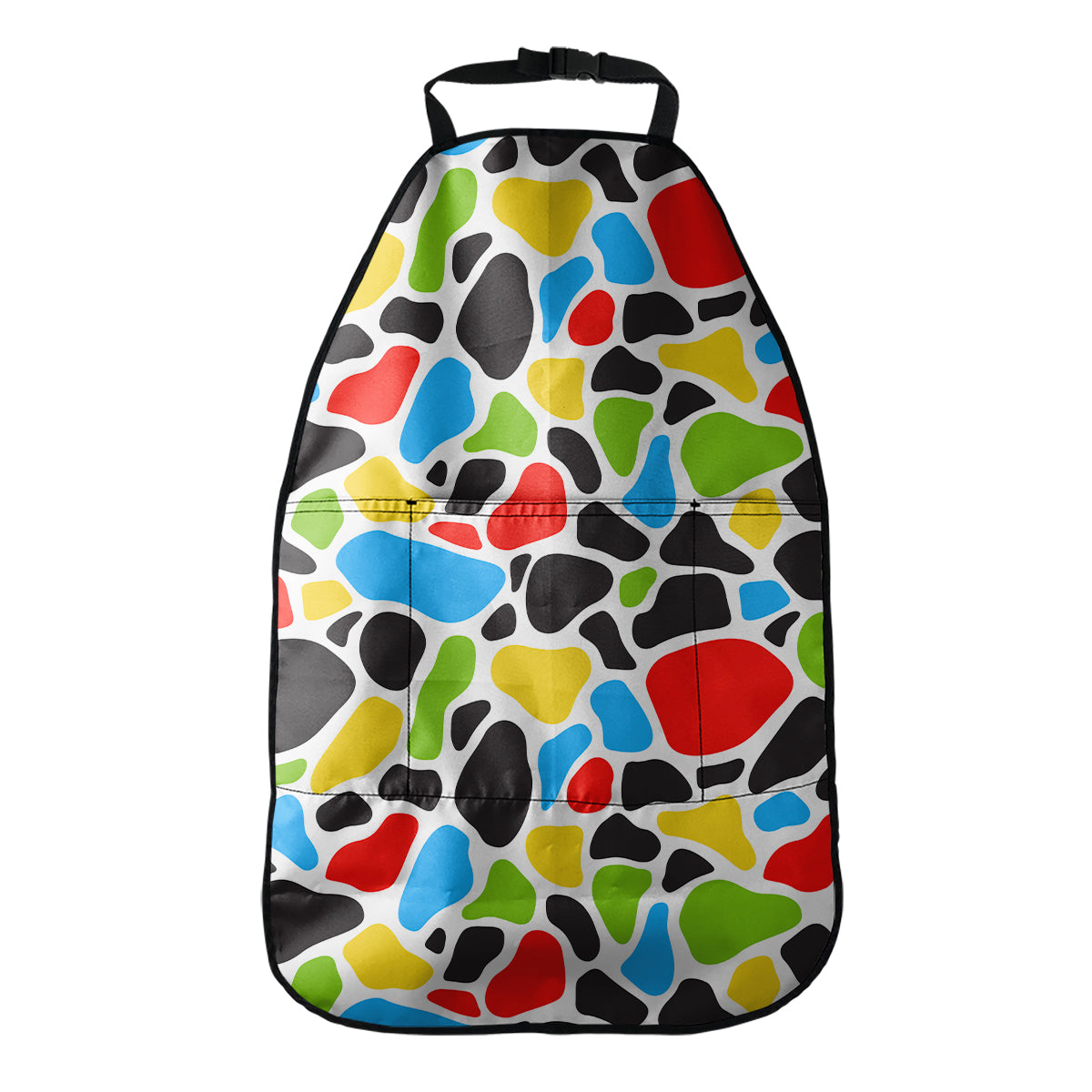 Colorful Cow Print Car Seat Organizers