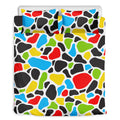 Colorful Cow Print Duvet Cover Bedding Set