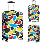 Colorful Cow Print Luggage Cover GearFrost