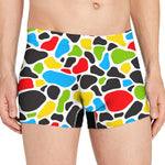 Colorful Cow Print Men's Boxer Briefs
