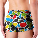 Colorful Cow Print Men's Boxer Briefs