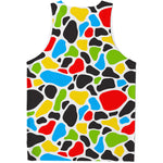 Colorful Cow Print Men's Tank Top