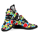 Colorful Cow Print Mesh Knit Shoes GearFrost