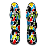 Colorful Cow Print Muay Thai Shin Guard