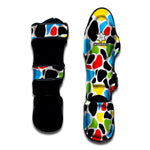 Colorful Cow Print Muay Thai Shin Guard