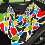 Colorful Cow Print Pet Car Back Seat Cover