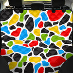 Colorful Cow Print Pet Car Back Seat Cover
