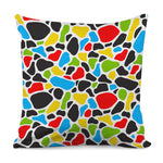 Colorful Cow Print Pillow Cover