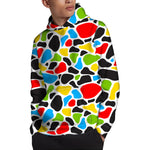 Colorful Cow Print Pullover Hoodie