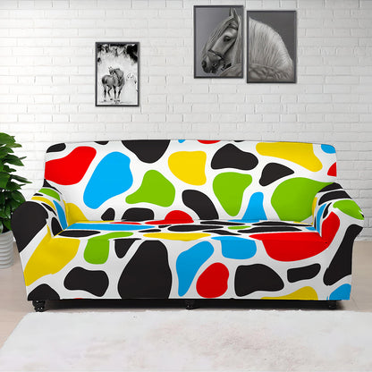 Colorful Cow Print Sofa Cover