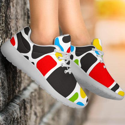 Colorful Cow Print Sport Shoes GearFrost
