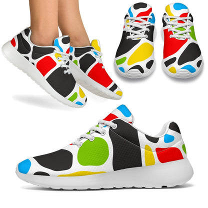 Colorful Cow Print Sport Shoes GearFrost