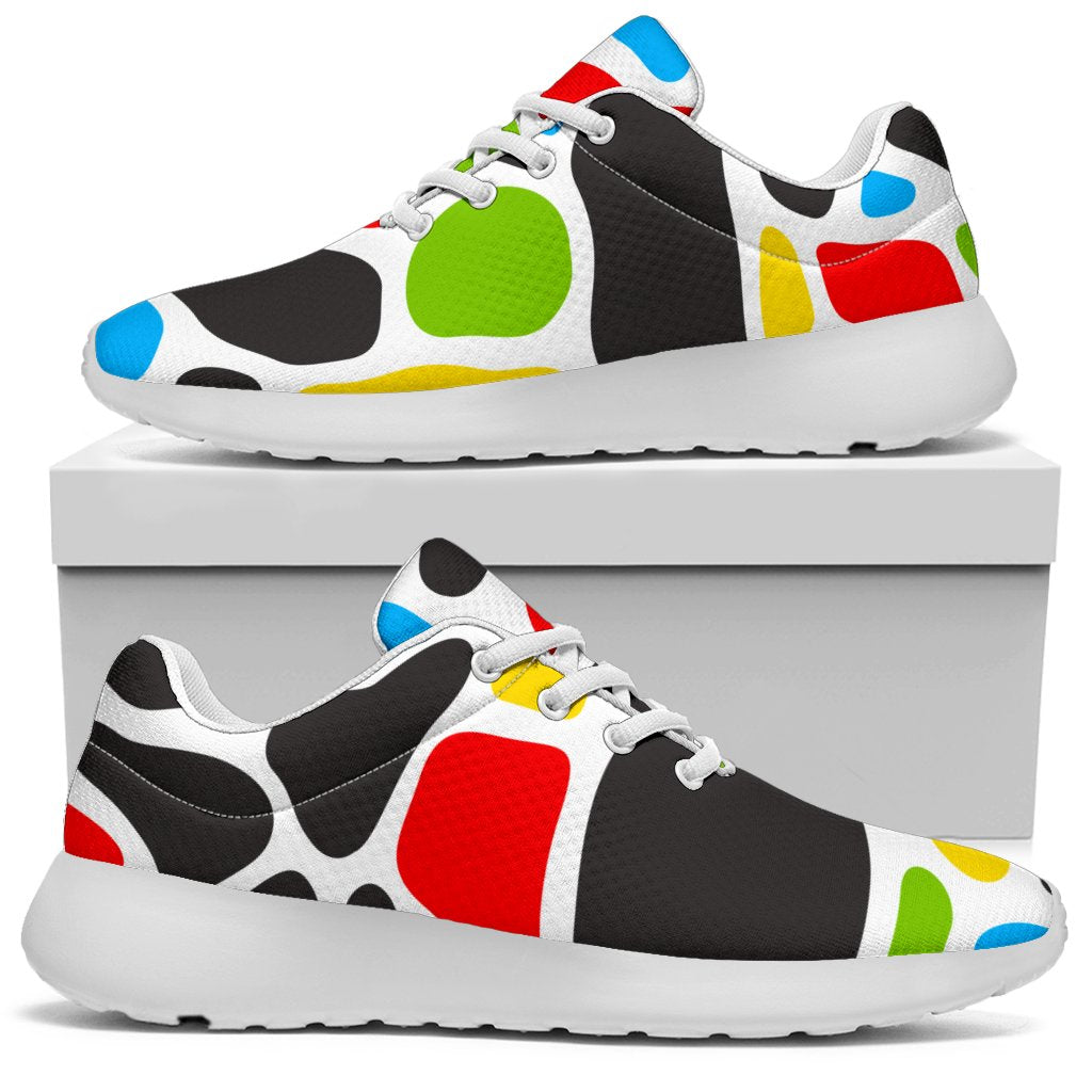 Colorful Cow Print Sport Shoes GearFrost