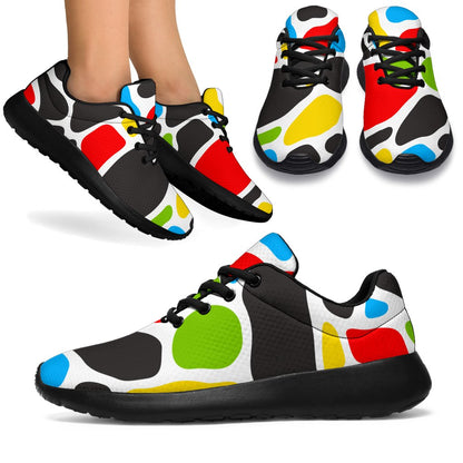 Colorful Cow Print Sport Shoes GearFrost