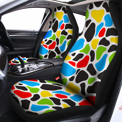 Colorful Cow Print Universal Fit Car Seat Covers