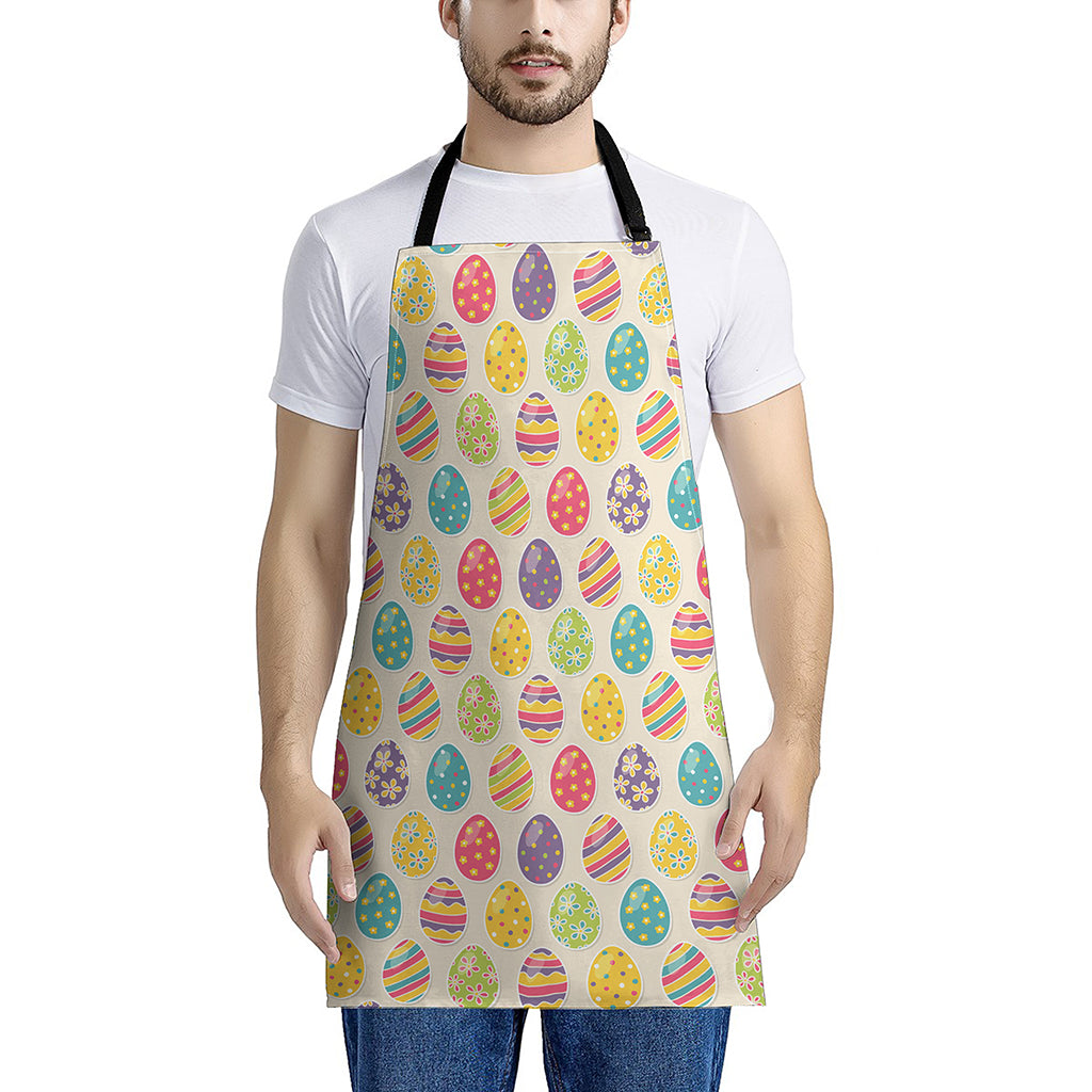 Colorful Cute Easter Eggs Pattern Print Apron
