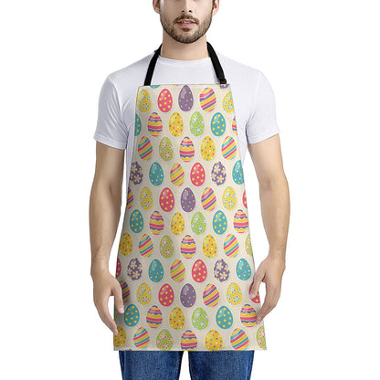 Colorful Cute Easter Eggs Pattern Print Apron